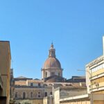 Via Antico Corso con Cupola della chiesa di San Nicolò