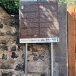 Cartello Turistico che illustra il Bastione degli infetti